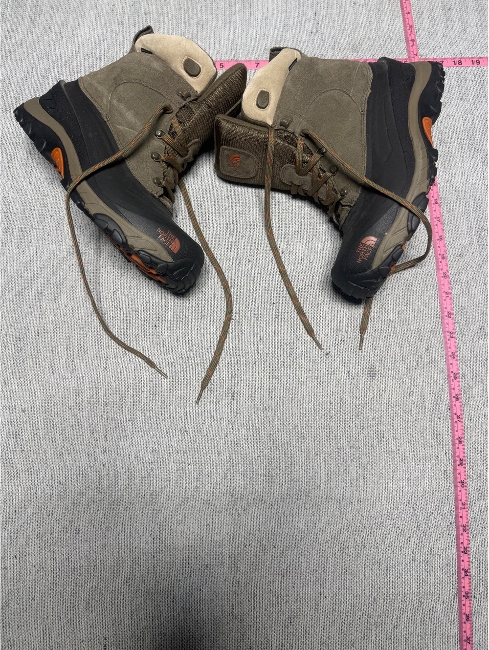 The North Face Brown Suede Hiking BootswOrange Accents US9.5